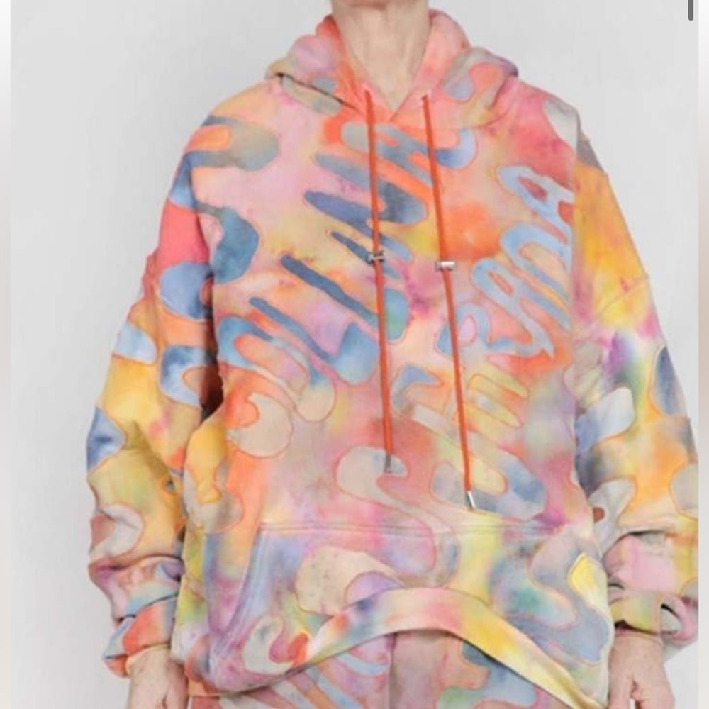 IN SEARCH OF!!Collina Strada Multicolor Tie-Dye Hoodie